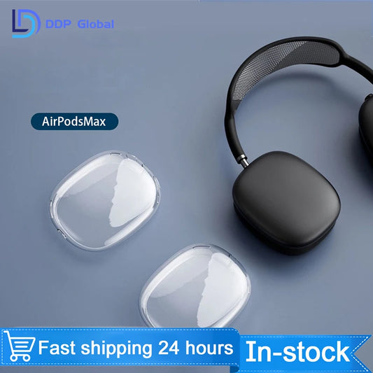 4pcs Transparent Case Protective Cover For AirPods Max Anti-Scratch Headset Protect Shell For AirPods Durable Headset Skin Cover